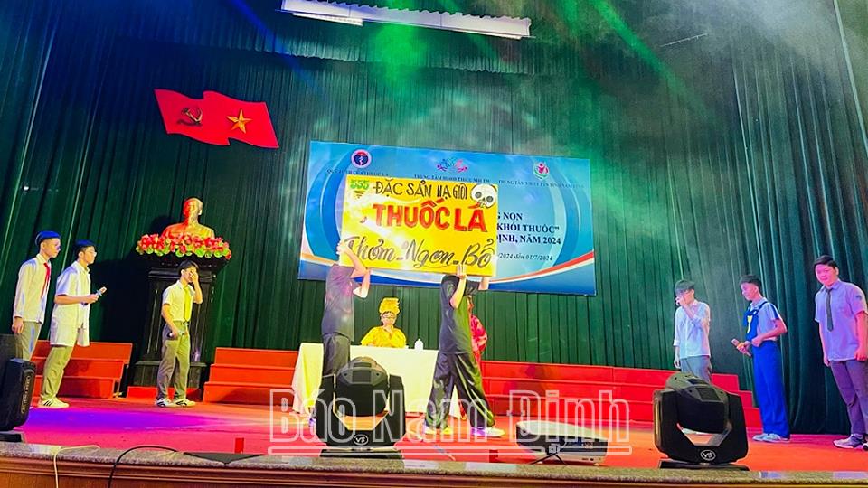 Cuộc thi Đội tuyên truyền măng non với chủ đề “Cuộc sống không khói thuốc”