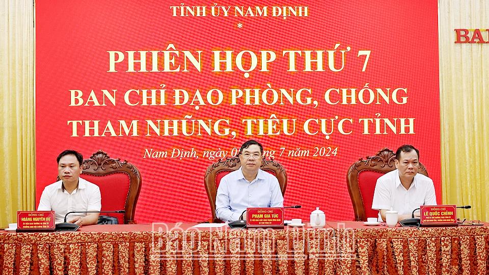 Tiếp tục thực hiện quyết liệt, hiệu quả công tác phòng, chống tham nhũng, tiêu cực