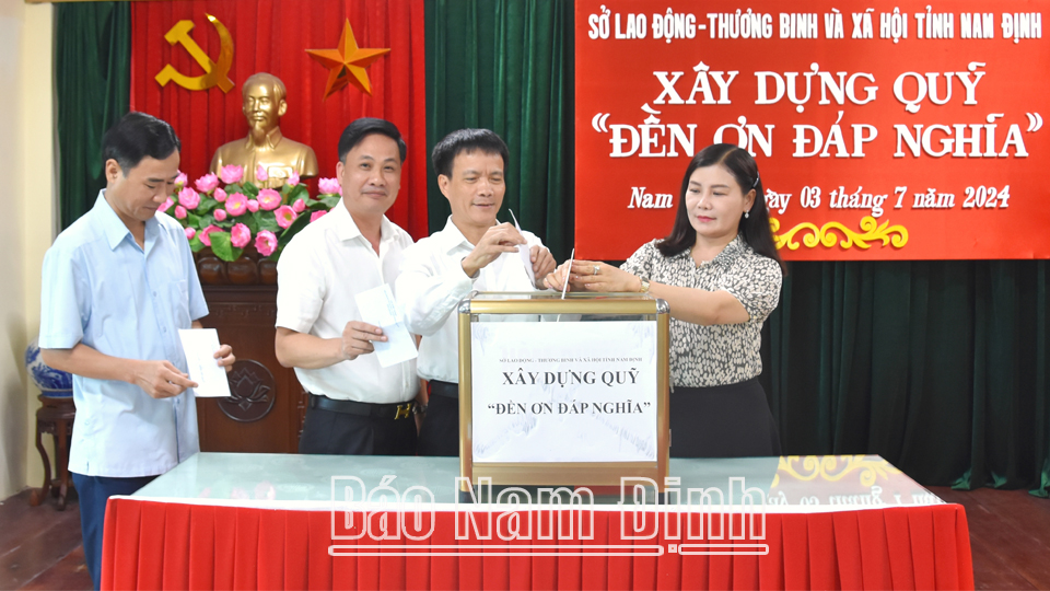 Sở Lao động - Thương binh và Xã hội phát động xây dựng Quỹ Đền ơn đáp nghĩa