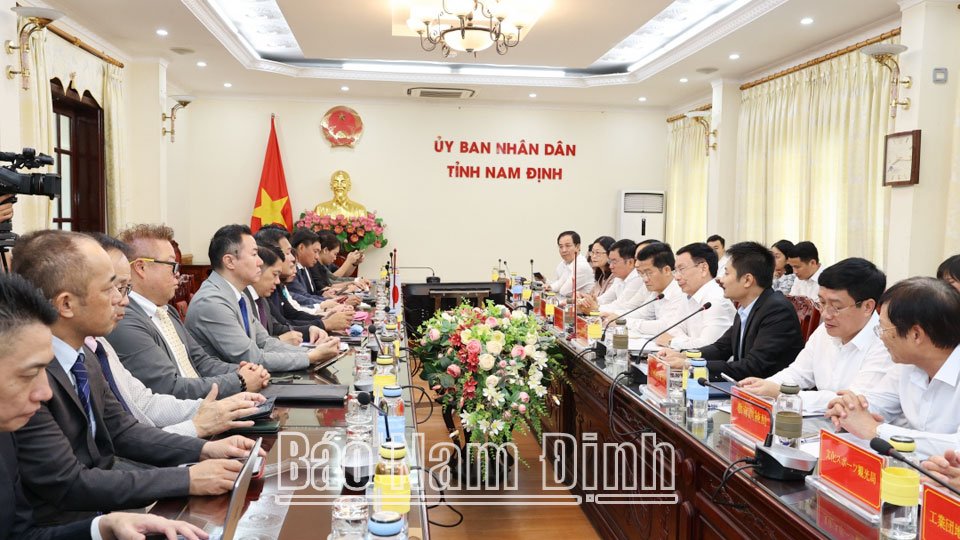 Đoàn nghị sĩ, doanh nghiệp Nhật Bản xúc tiến hợp tác đầu tư tại Nam Định