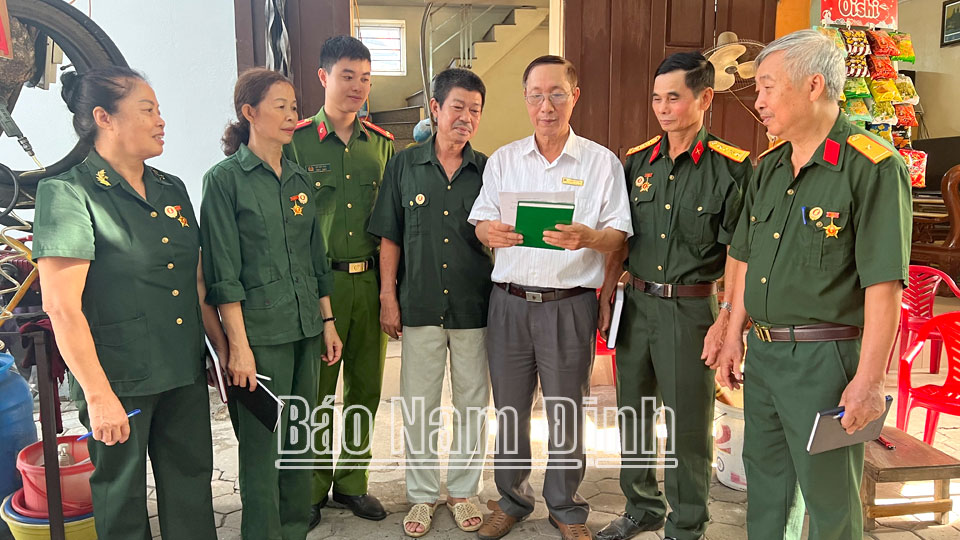 Cựu chiến binh thành phố Nam Định tham gia giữ gìn an ninh trật tự từ cơ sở