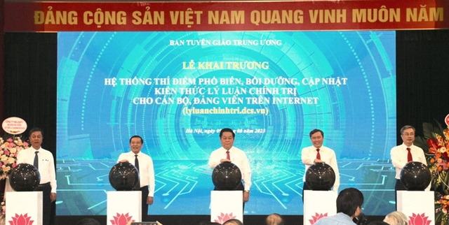 Thí điểm phổ biến, bồi dưỡng, cập nhật kiến thức lý luận chính trị cho cán bộ, đảng viên trên internet