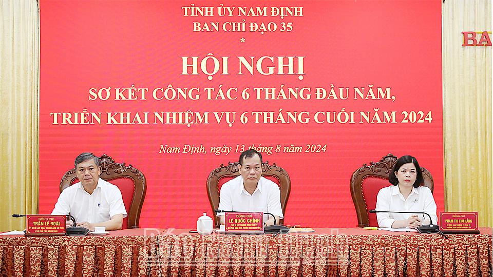 Ban Chỉ đạo 35 Tỉnh ủy triển khai nhiệm vụ 6 tháng cuối năm 2024