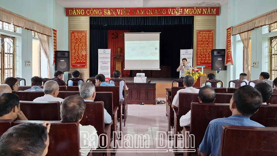 Ngành Tư pháp huyện Vụ Bảnđẩy mạnh công tác chuyển đổi số