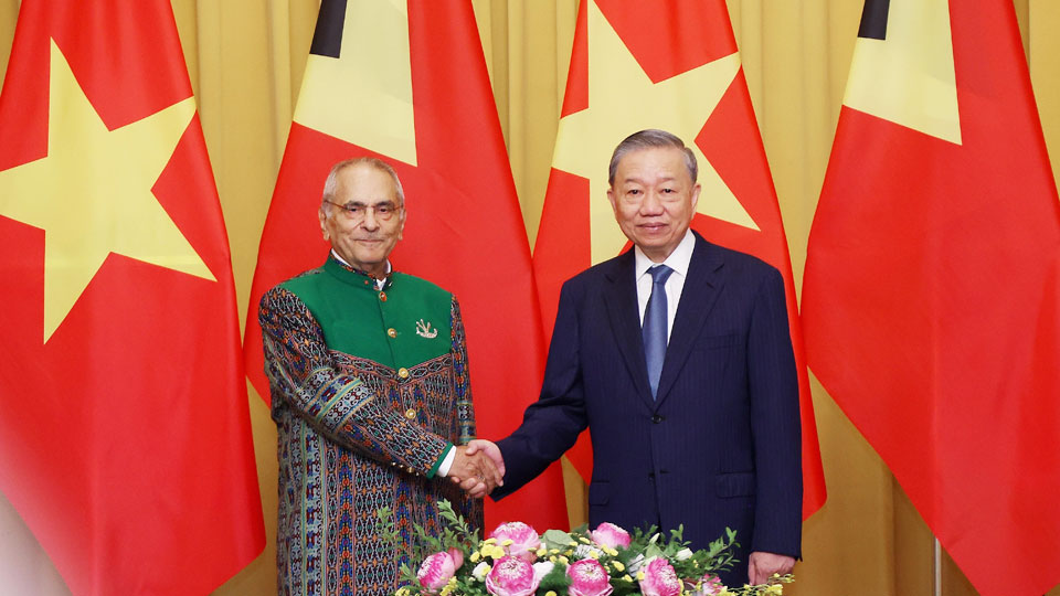 Chủ tịch nước Tô Lâmhội đàm với Tổng thống Timor Leste