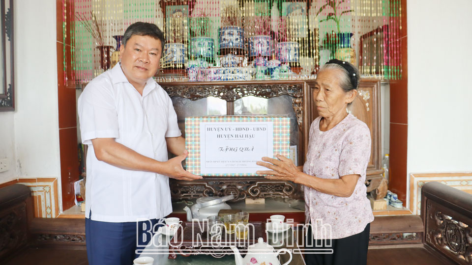 Hải Hậuthực hiện tốt chính sáchđối với người có công