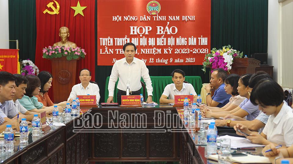 Đẩy mạnh công tác tuyên truyền về Đại hội đại biểu Hội Nông dân tỉnh lần thứ XI