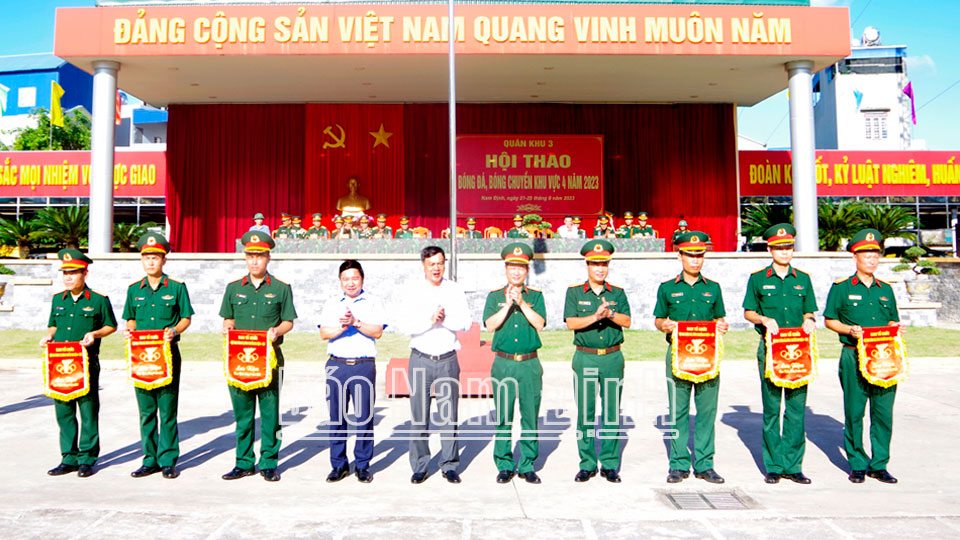 Khai mạc hội thao bóng đá, bóng chuyền khu vực 4, Quân khu 3 năm 2023