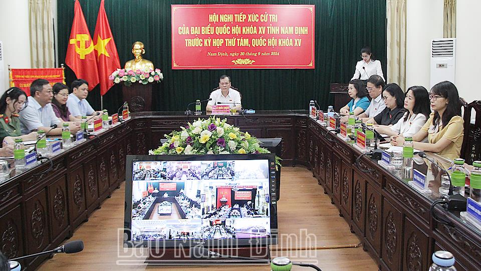 Đại biểu Quốc hội tỉnh tiếp xúc cử tri trước Kỳ họp thứ 8, Quốc hội khóa XV