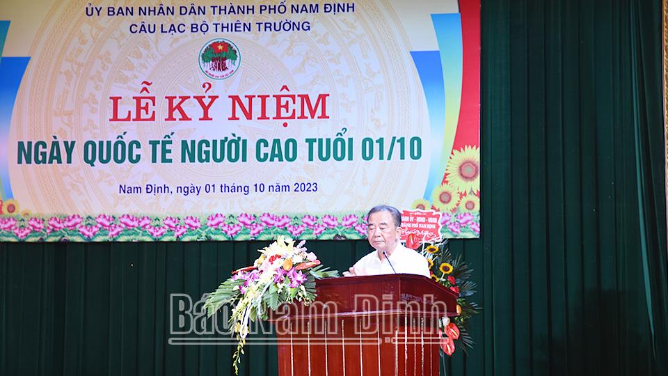 Câu lạc bộ Thiên Trường tổ chức kỷ niệm Ngày Quốc tế Người cao tuổi