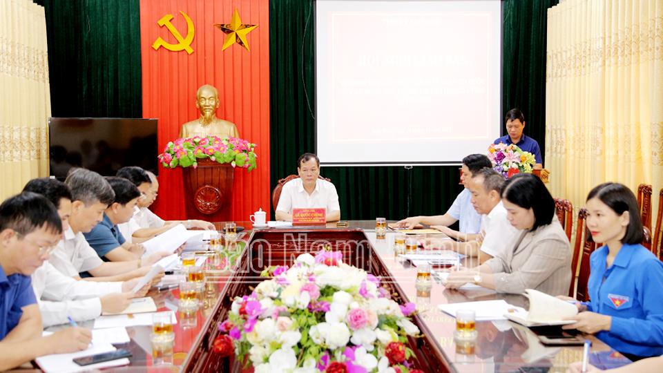 Thường trực Tỉnh ủy giao ban với Mặt trận Tổ quốc và các đoàn thể chính trị - xã hội