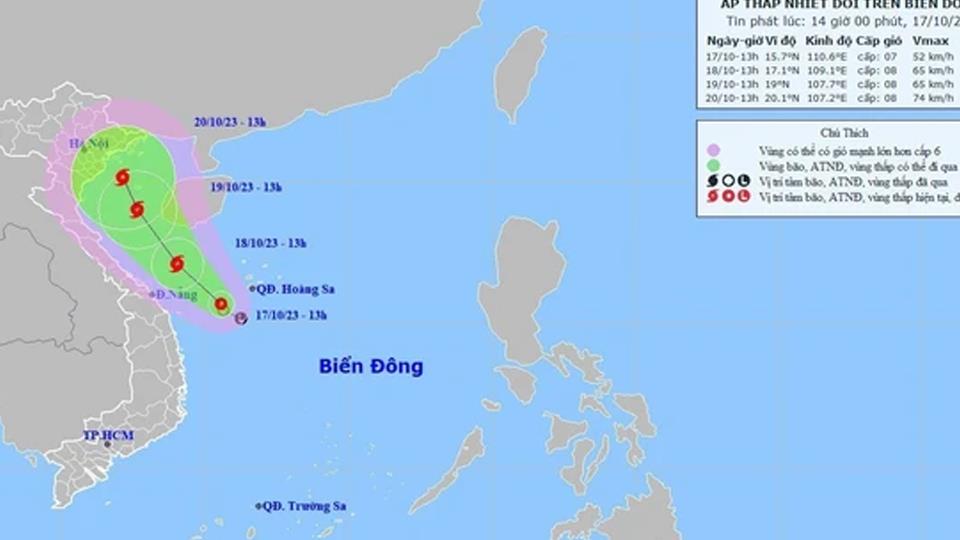 Các tỉnh từ Quảng Ninh đến Khánh Hòa chủ động ứng phó với áp thấp nhiệt đới