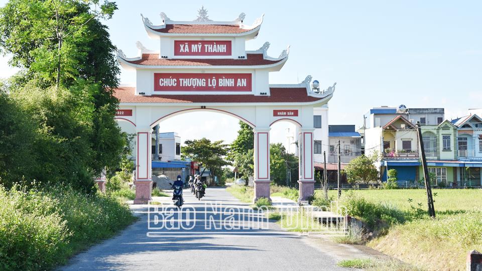 Mỹ Thành xây dựng nông thôn mới kiểu mẫu nổi trội về an ninh trật tự