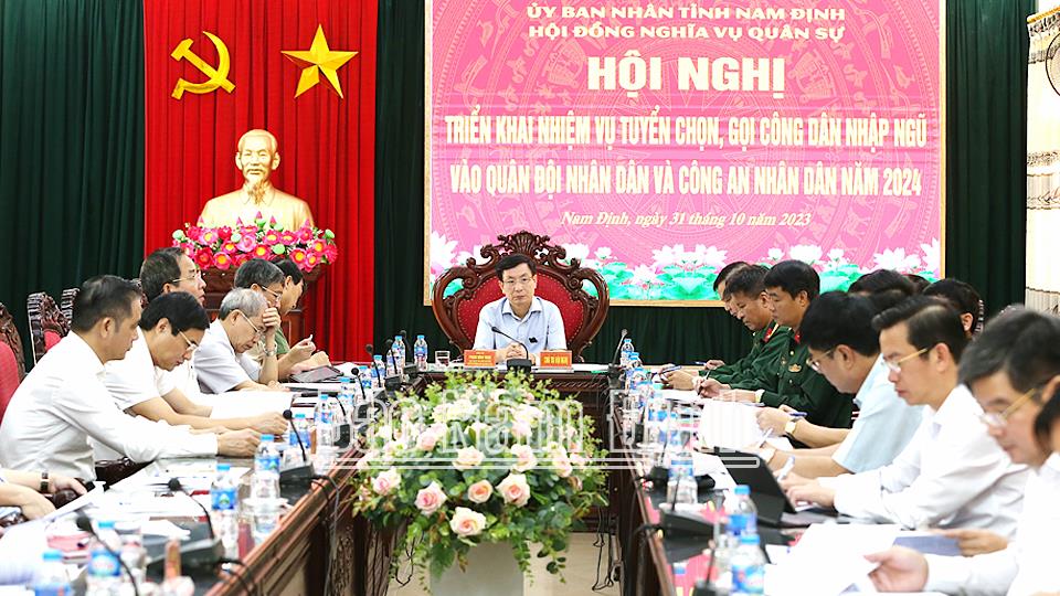 Triển khai nhiệm vụ tuyển chọn, gọi công dân nhập ngũ năm 2024