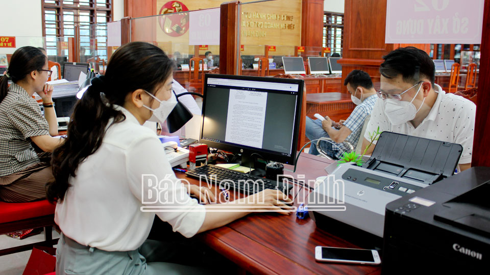 Ngành Xây dựng tích cực chuyển đổi sốtrong giải quyết thủ tục hành chính