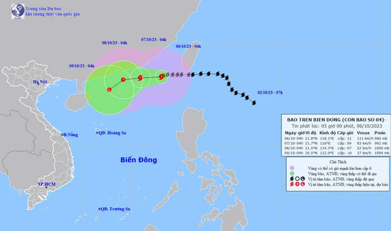 Bão số 4 gây biển động dữ dội, sóng lớn trên nhiều vùng biển