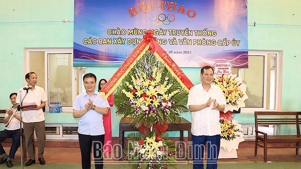 Khai mạc Hội thao chào mừng Ngày truyền thống các Ban Đảng và Văn phòng cấp ủy năm 2024