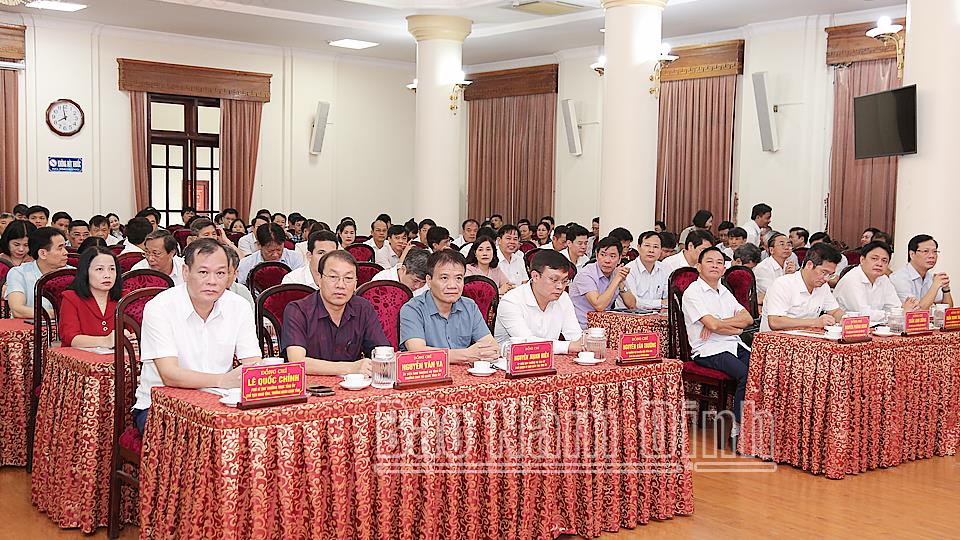 Hội nghị quán triệt, triển khai các Quy định của Bộ Chính trị về kiểm soát quyền lực, phòng, chống tham nhũng, tiêu cực