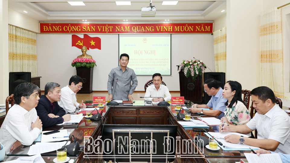 Trao đổi kinh nghiệm về sắp xếp đơn vị hành chính cấp huyện, cấp xã giữa hai tỉnh Nam Định và Bà Rịa - Vũng Tàu