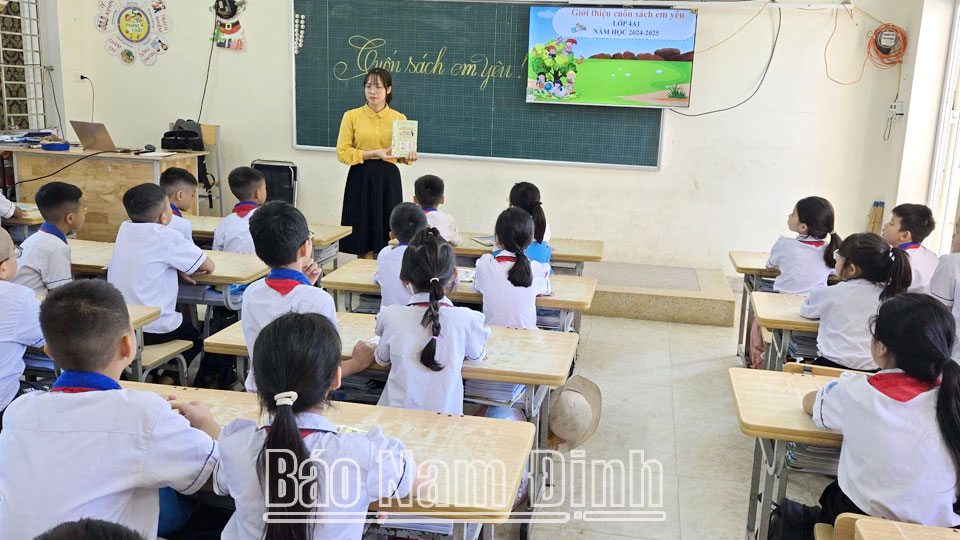 Trường Tiểu học Mỹ Thắng tăng cường đầu tư cơ sở vật chất, thiết bị dạy học