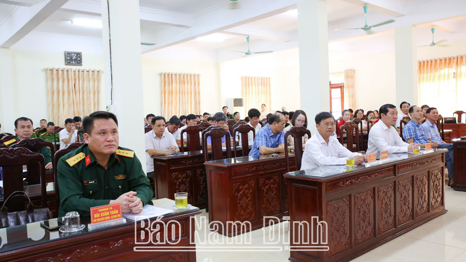 Huyện Nam Trực triển khai nhiệm vụ tuyển chọn, gọi công dân nhập ngũ năm 2025