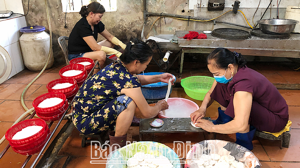 Nghề làm bún ở Phong Lộc Tây