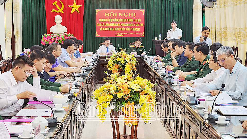 Tăng cường công tác tư tưởng - văn hóa trong lực lượng vũ trang tỉnh