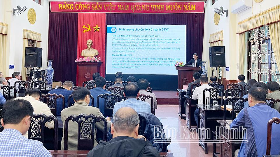 Tập huấn về chuyển đổi số trong lĩnh vực giao thông vận tải