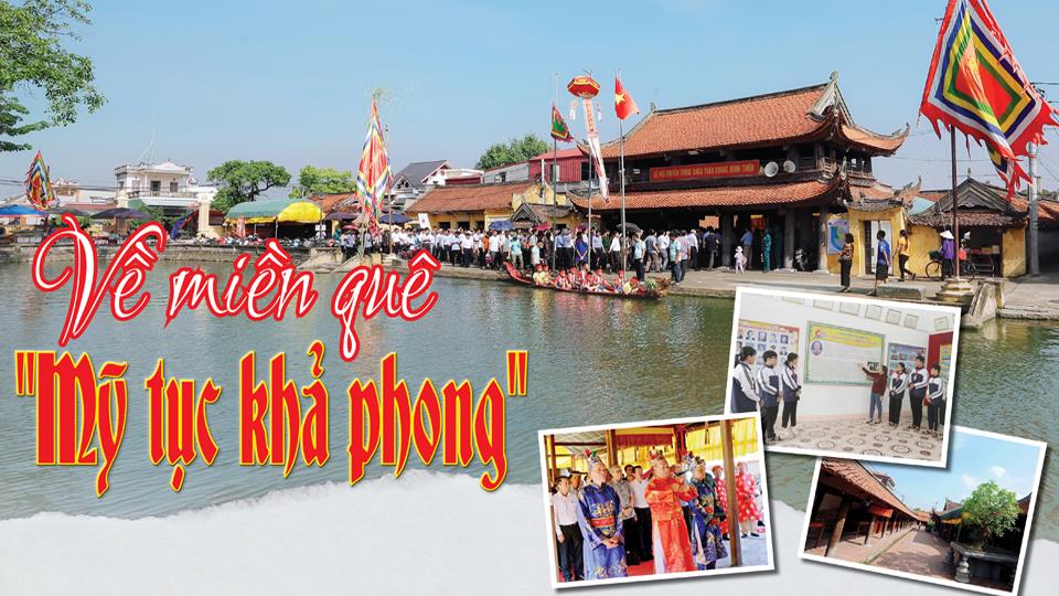 Về miền quê “Mỹ tục khả phong”