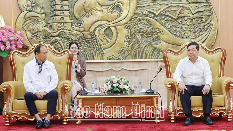 Thường trực Tỉnh uỷ làm việc với Tập đoàn Quanta Computer Inc., (Đài Loan - Trung Quốc)