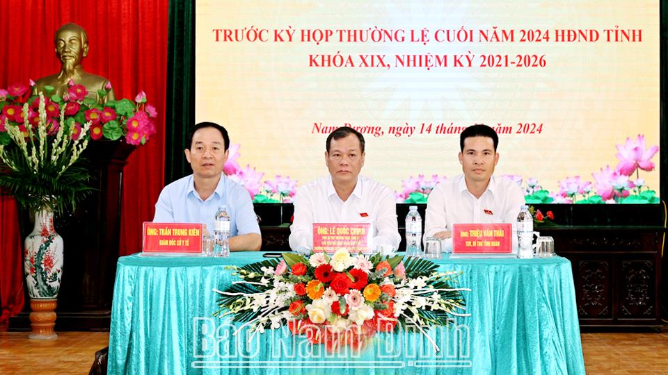 Đại biểu HĐND tỉnh tiếp xúc cử tri các địa phương trước kỳ họp thường lệ cuối năm