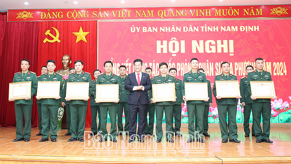 Tổng kết công tác quốc phòng, quân sự địa phương năm 2024