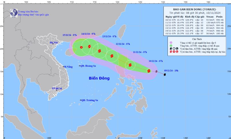 Bão chồng bão,nguy cơ hình thành bão số 8 trên Biển Đông