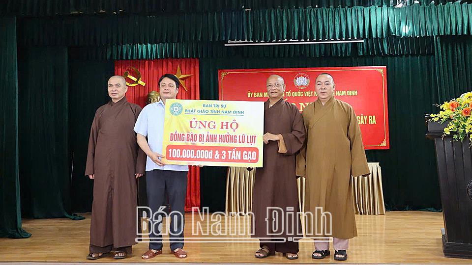 Phật giáo Nam Định với công tác từ thiện, nhân đạo