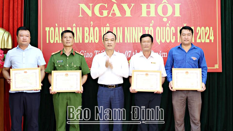 Giao Thủy tăng cường công tác quản lýngười bị cải tạo không giam giữ