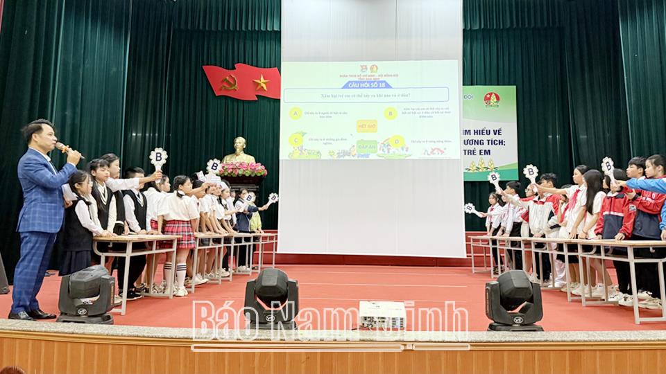 Liên hoan các Đội tuyên truyền măng non tìm hiểu về phòng, chống đuối nước, tai nạn thương tích