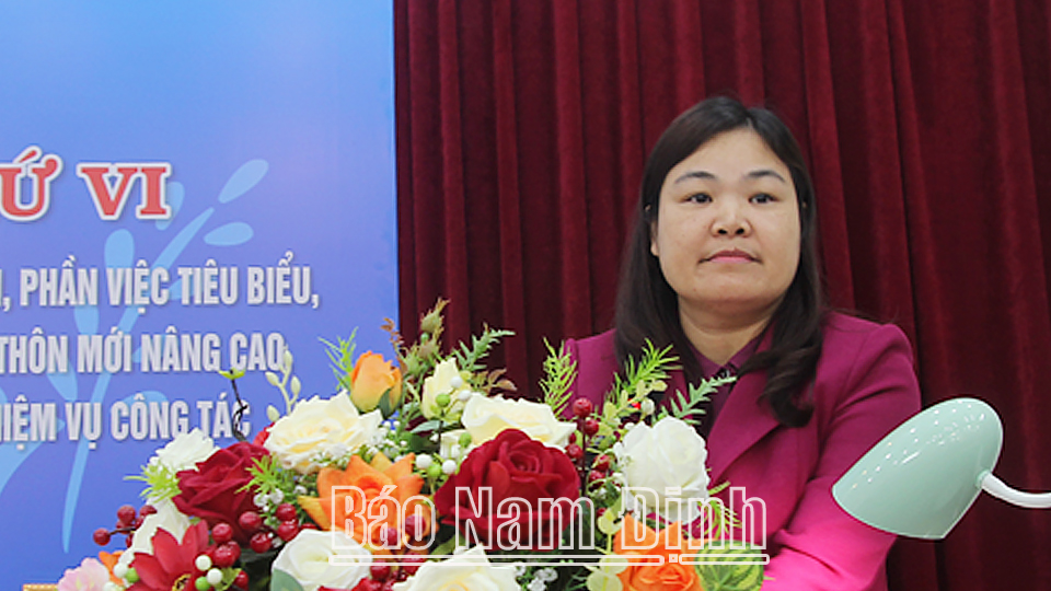 Tiếp tục củng cố, xây dựng tổ chức Hội Phụ nữ vững mạnh toàn diện