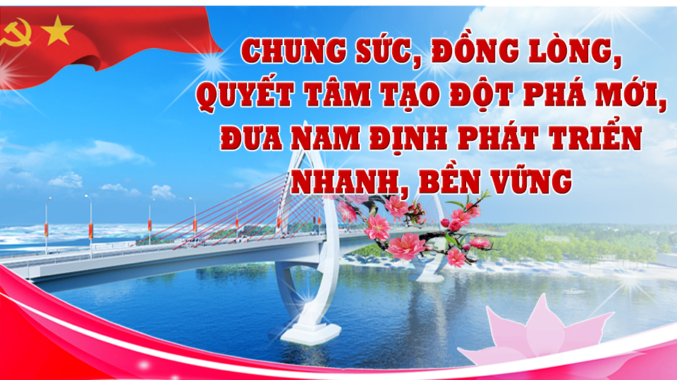 Chung sức, đồng lòng, quyết tâm tạo đột phá mới, đưa Nam Định phát triển nhanh, bền vững