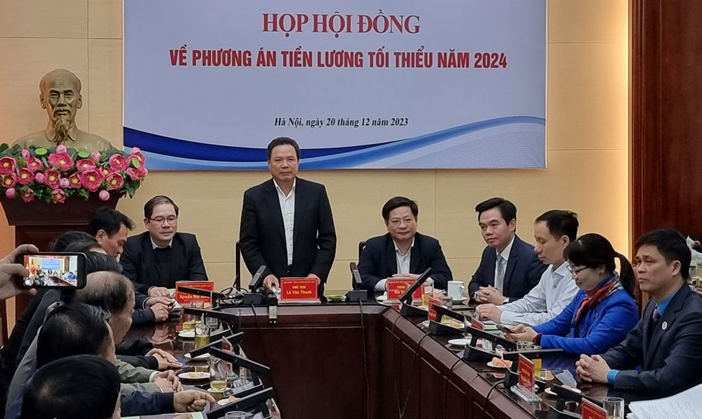 Hội đồng tiền lương quốc gia thông quatăng lương tối thiểu vùng 6% từ 1-7-2024