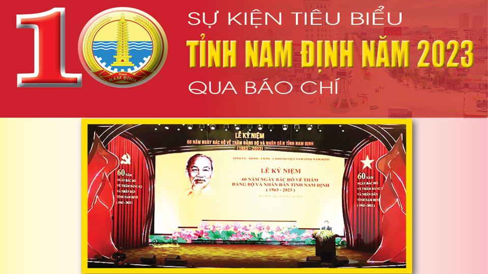 10 sự kiện tiêu biểu tỉnh Nam Định năm 2023 qua báo chí