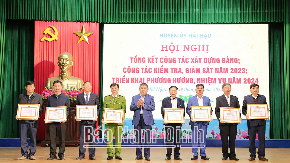 Huyện ủy Hải Hậu triển khai nhiệm vụ công tác xây dựng Đảng năm 2024