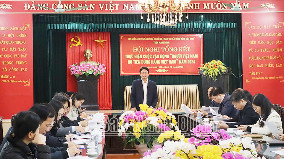 Tiếp tục đẩy mạnh cuộc vận động “Người Việt Nam ưu tiên dùng hàng Việt Nam”