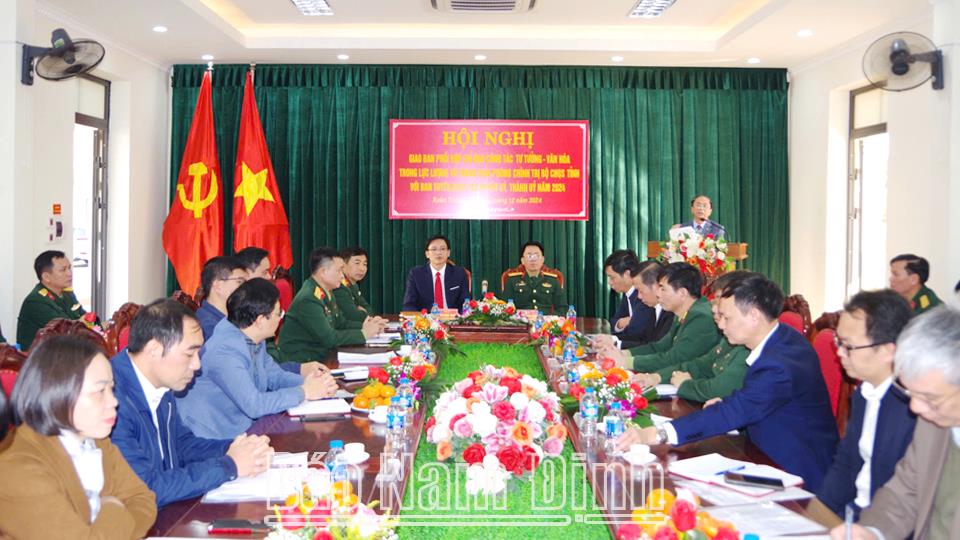 Tăng cường công tác tư tưởng - văn hóa trong lực lượng vũ trang tỉnh