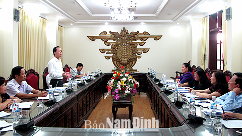 Đoàn công tác của Trung ương làm việc với Thường trực Tỉnh ủy về công tác cán bộ nữ