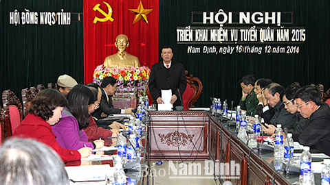 Triển khai nhiệm vụ tuyển quân năm 2015