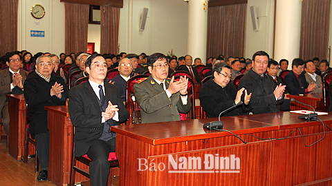 Hội nghị cán bộ chủ chốt nghe chuyên đề "Bảo vệ an ninh quốc gia trong tình hình mới"