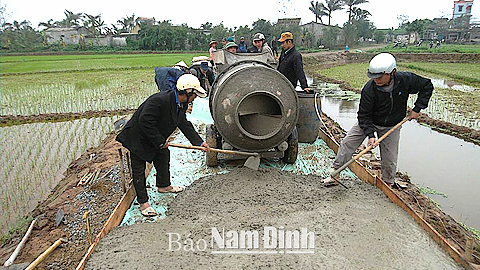 Vụ Bản nỗ lực hoàn thành mục tiêu xây dựng nông thôn mới