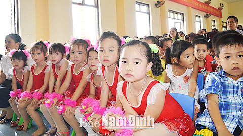 Công tác bảo vệ, chăm sóc trẻ em ở Vụ Bản