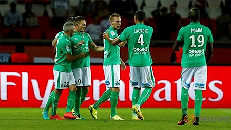 Paris Saint-Germain bị AS Saint-Etienne cầm hòa trên sân nhà