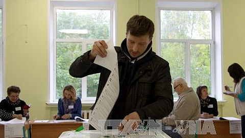 Bầu Đu-ma Nga, Chính đảng ông Pu-chin ủng hộ đang dẫn đầu